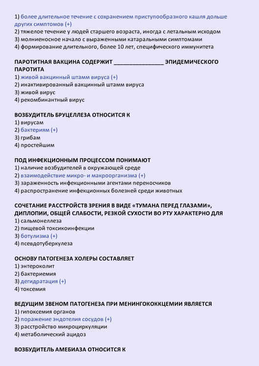 Вирусология - тесты с ответами